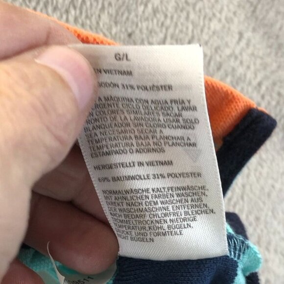 2 Nautica Mens Polo Shirt Large Short Sleeve Colorful Striped Casual Classic - Picture 15 of 16